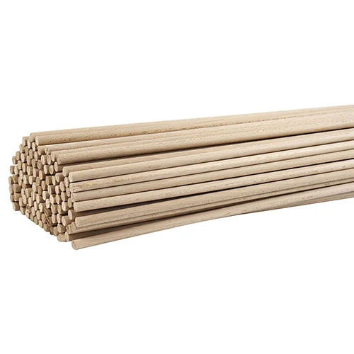 Rundstokke Bøg 60 cm x 8 mm, 10 stk